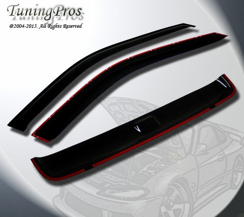 Jdm Out-Channel Vent Visière Sunroof Type2 3pcs Suzuki Grand Vitara 99-05 Js Jsx - Photo 3 sur 4