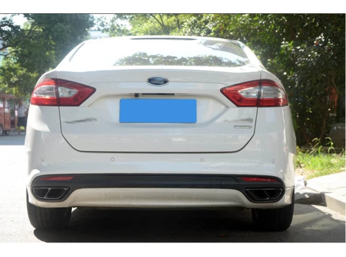 Tubo de punta de silenciador de escape trasero de acero negro para Ford Mondeo Fusion 2013-2018 Foto 4 de 4