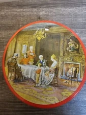 Merita De Luxe Light Fruit Cake Vintage Tin American Bakeries Co. Atlanta Ga