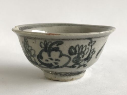Tasse à thé chinoise dynastie Ming trois amis en hiver Chenghua période 15ème siècle - Photo 1/6