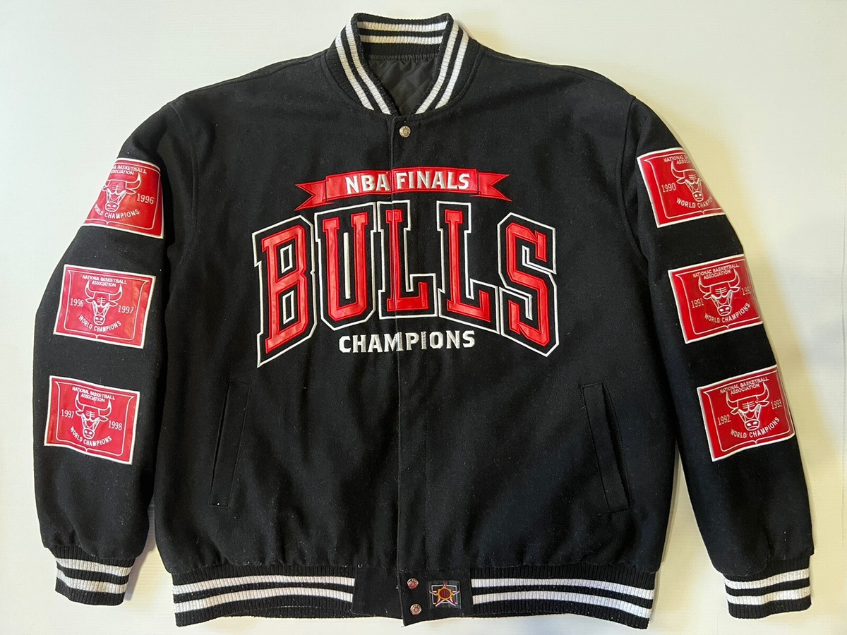 JH Design NBA Chicago Bulls Championship Reversible Jacket JH Design NBA Chicago Bulls Championship Reversible Jacket