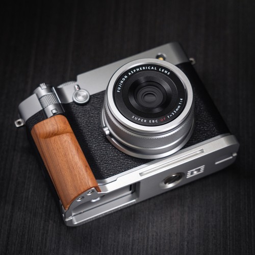 Poignée en bois fait main plaque L base en alliage pour support appareil photo Fujifilm GFX100RF - Photo 35 sur 48
