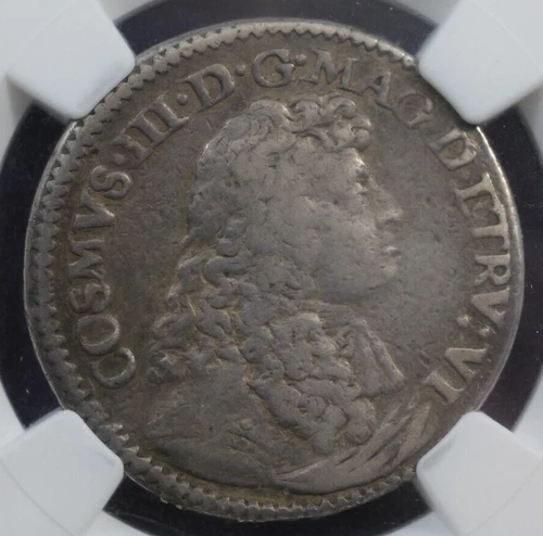 1677 Italy Teston Florence Tuscany NGC VF Details Silver Coin Cosimo III Papal
