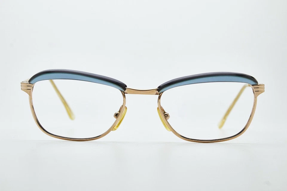 Anteojos rellenos de oro vintage de los años 70 Metalvista ODR 1/25 12K marco de ojo de gato dorado Foto 3 de 4
