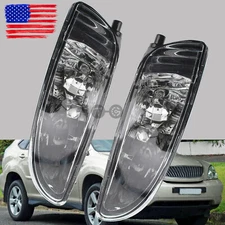 Pair Clear Front Fog Light for 04-09 Lexus LX2593103 RX350 Driving Lamps L+R