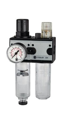 RIEGLER Wartungseinheit MULTIFIX Gewinde G 1/4   halbautomatisch BG I 2-tlg. ...
