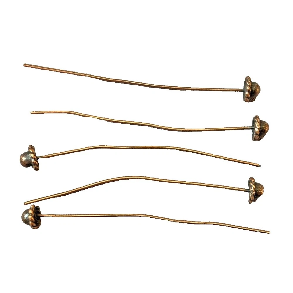 Медные антикварные шпильки и булавки для глаз