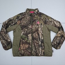 Mossy Oak Camo/Pink Full Zip Hunting Break-Up Infinity Jacket Women 46-48 Puffer