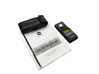 Minolta Color Meter II Temperature Flash Color Excellent Condition w User Manual