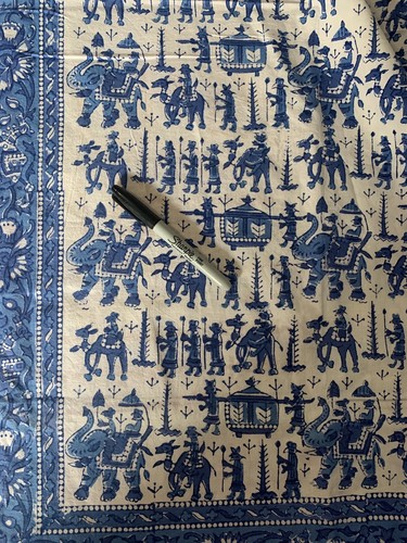 THE Bombay Store Bedding Blue and White Elephants Read - Picture 8 of 9