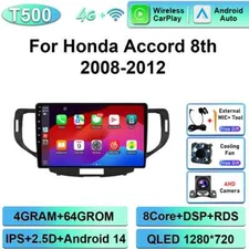 For Honda Accord 8 Acura TSX 2008-2012 GPS Android CarPlay Car Radio Multimedia