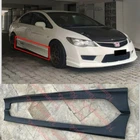 For 06-11 Honda Civic 4DR Plastic JDM FD Fd2 TypeR Side Skirts Skirt Fa5 Fa1 Fd6