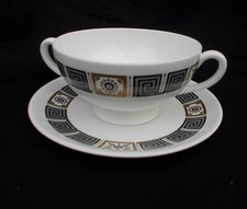 Wedgwood ASIA- Black. Soup Cup and Saucer.