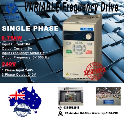 0.75kw 1HP 240V Single Phase Variable Frequency Compact Drive Inverter VSD VFD
