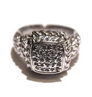 925 sterling silver fashion cluster cz womens ring 9g size 6.75 — photo 5