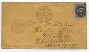 1864-70-24ct-1861-New-Haven-CT-to-England-fancy-cancel-y4278