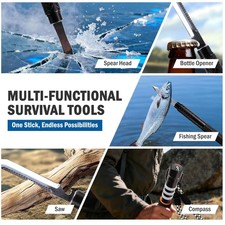Ultimate Outdoor Companion - Tactical Walking Cane