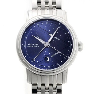EPOS Emotion Night Sky Moon Phase Automatic 3391BLM Used watch