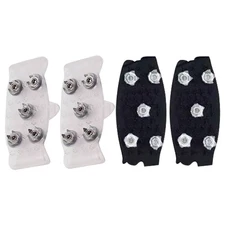 Ice Grips for Shoes 5-Tooth Footwear Crampons Walking Ice Traction Cleats usual