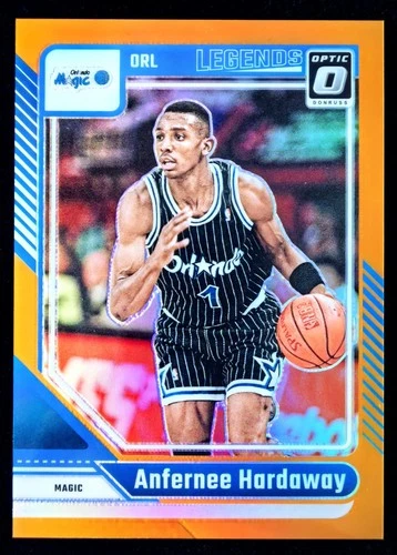 2024-25 Panini Donruss Optic Anfernee Hardaway Legends Orange Prizm 074/175