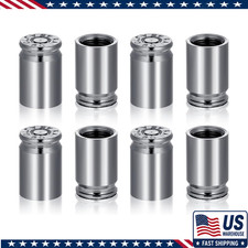 8 Pcs Bullet Valve Stem Caps Aluminum Alloy Dustproof Tire Air Stem Covers Car M