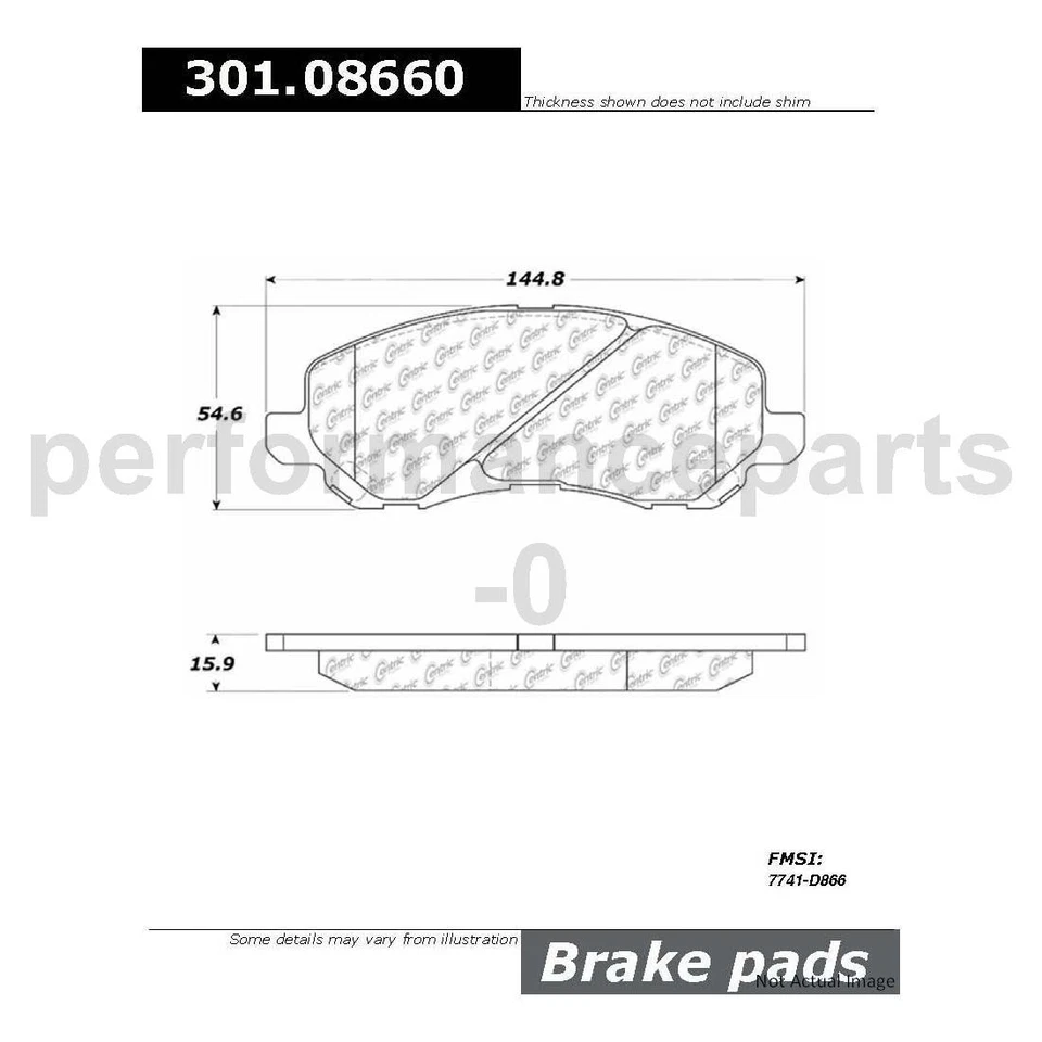 Juego de pastillas de freno delanteras rotor de freno de disco para Dodge Stratus 2001-2005 Foto 4 de 4