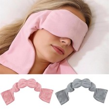Sleep Mask Contoured Light-Blocking Weighted Eye Cover with Gentle Pressure