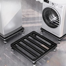 Appliance Mobile Riser Base Platform Cart Steel Storage Shelf Washing Machine