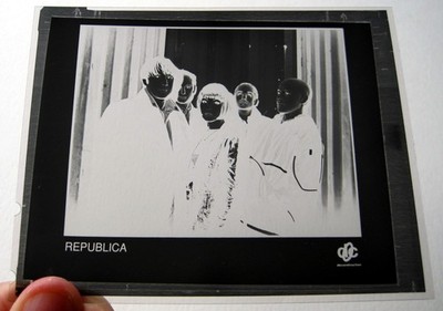 REPUBLICA 100mm x 125mm LARGE FORMAT B&W NEGATIVE SLIDE PROMO PHOTO #6520