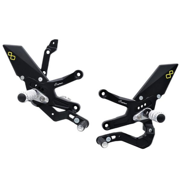 Lightech rearsets reverse shift fold up footpeg Kawasaki