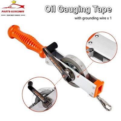 Oil Gauging Tape with 12.35oz Plumb Bob, Explosion-Proof Oil Tank Gauging Tape