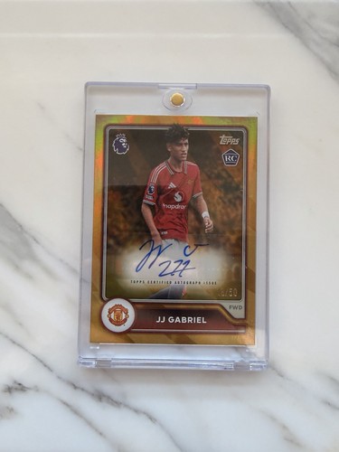 Topps Flagship Premier League 2026/27 JJ Gabriel Man United BA-JJ RC Auto 18/50