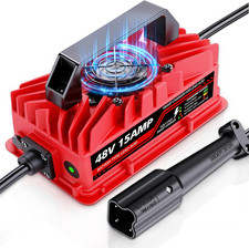 15 Amp 48 Volt Golf Cart Battery Charger for Yamaha G29 Drive  Drive 2-3-Pin Le
