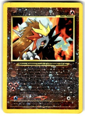 Entei Reverse Holo Promo Wizards Black Star Promos 34 Moderately Played