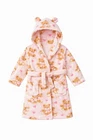 Personalised Hooded Teddy Dressing Gown Ages 6-12 12-18 and 18-24 Plush Fleece