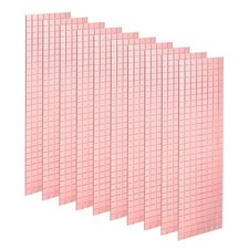 10 Sheet 4800 Pcs 5x5mm Self Adhesive Mirror Mosaic Tiles Sticker, Rose Gold