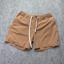 Chubbies Staples Shorts Men L Brown 6" Elastic Regular Fit Stretch b182