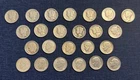 24 Silver Dimes Lot 90% Silver Mercury & Roosevelt No Reserve Barber Estate Mix