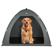 Gray Extra Large Outdoor Cat and Dog Tent House, Waterproof, Washable, Indoor/Ou