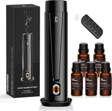 Waterless Scent Diffuser – 1200 Sq Ft Coverage, Essential Oil Diffuser with Remo