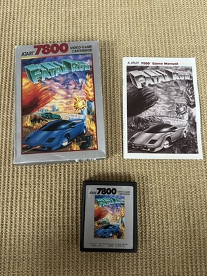 Fatal Run Atari 7800 Videospiel UK Pal - Originalverpackt mit Handbuch & Cartridge funktioniert