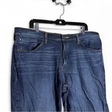 Wrangler Relaxed Boot Cut Baggy Dark Blue Wash Denim Jeans W38