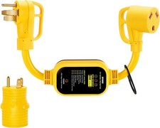 50 Amp to 30 Amp RV Adapter with Surge Protection, 50M/30F with Surge Protector