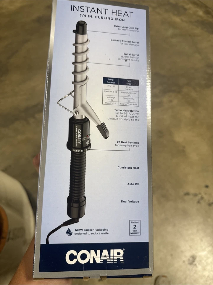 Утюжок для завивки Conair Instant Heat Spiral 3/4 дюйма, спиральная направляющая — открытая коробка - Изображение 3 из 3