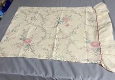 Vintage Lady Pepperell Ruffled Standard Pillowcase Shabby Chic USA
