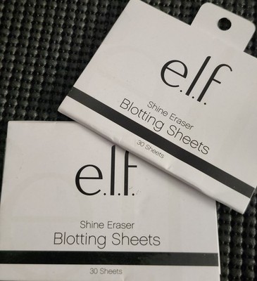 E.L.F.  Shine Eraser Blotting Sheets, 30 Sheets #1736 NEW IN SEALED BOX~ 2 BOXES