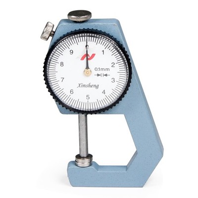 Utoolmart Dial Thickness Gauge, Flat Head Thickness, 0-20 flat ends, Black 