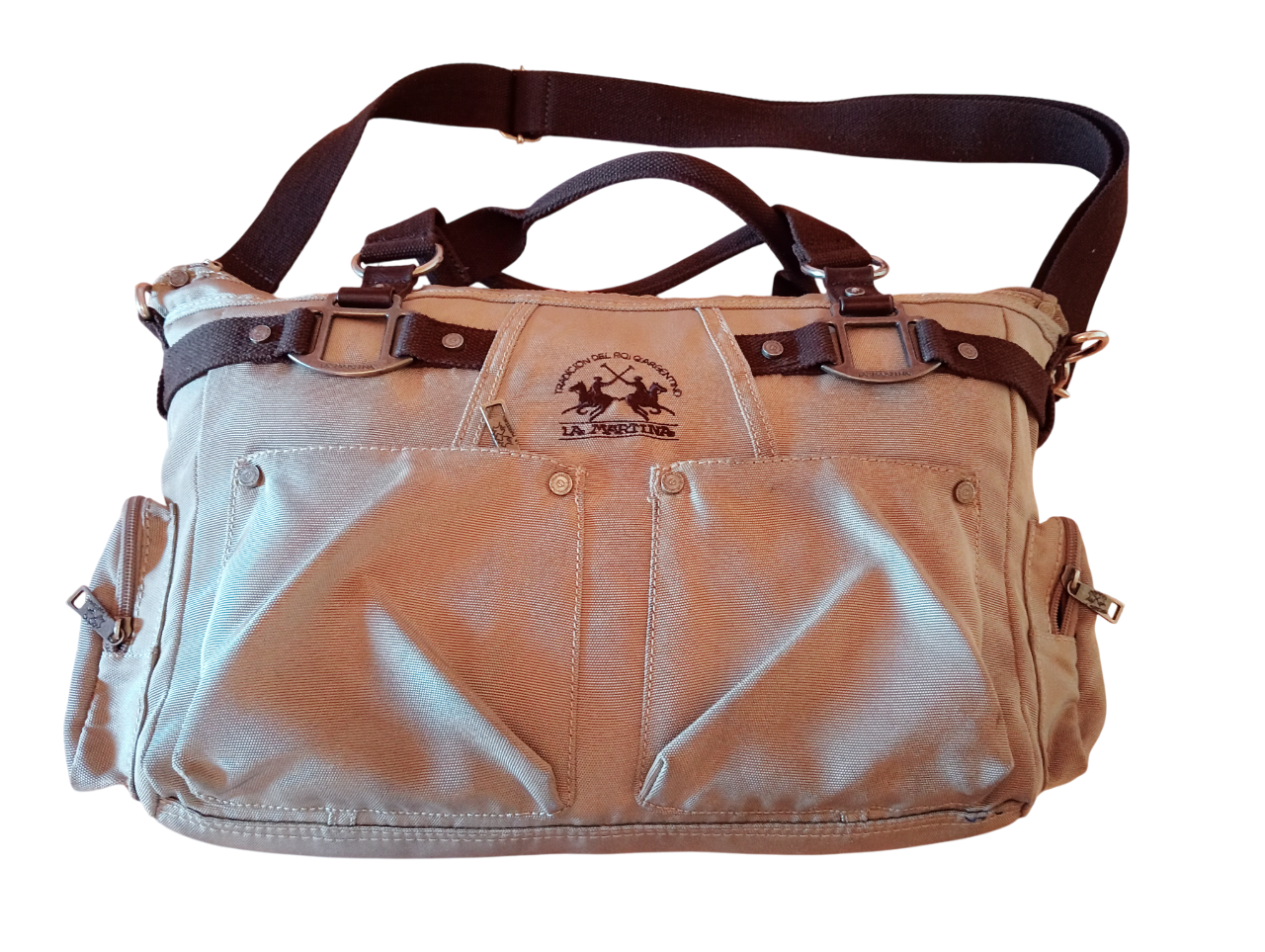 SAOLA La Martina borsa donna ampia a mano e tracolla linea travel