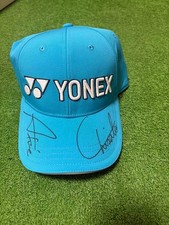 YONEX signed cap light blue