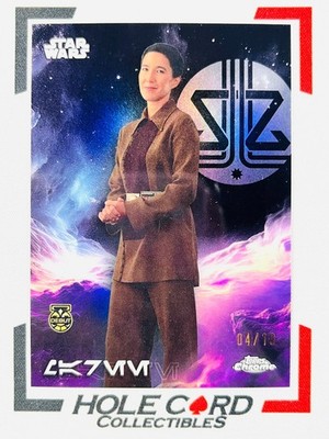 MAREE Debut 2025 Topps Chrome Star Wars #AV-87 Aurebesh Black 04/10